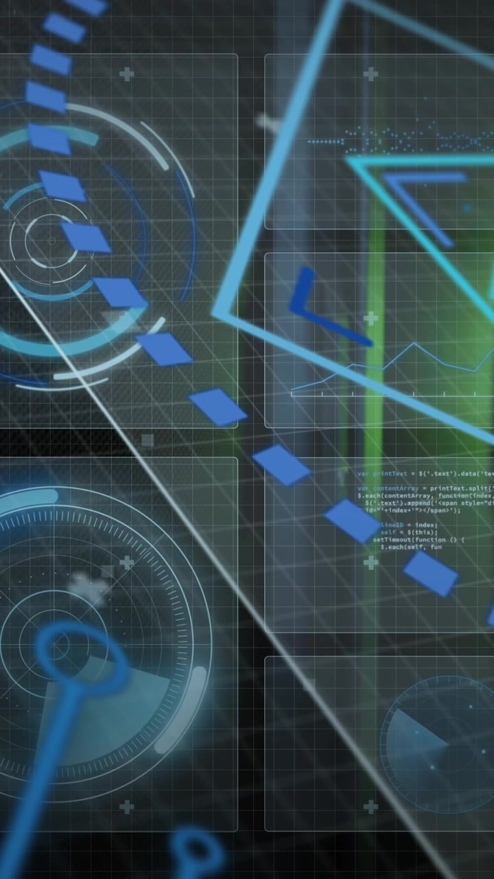 Animation of data processing over computer servers