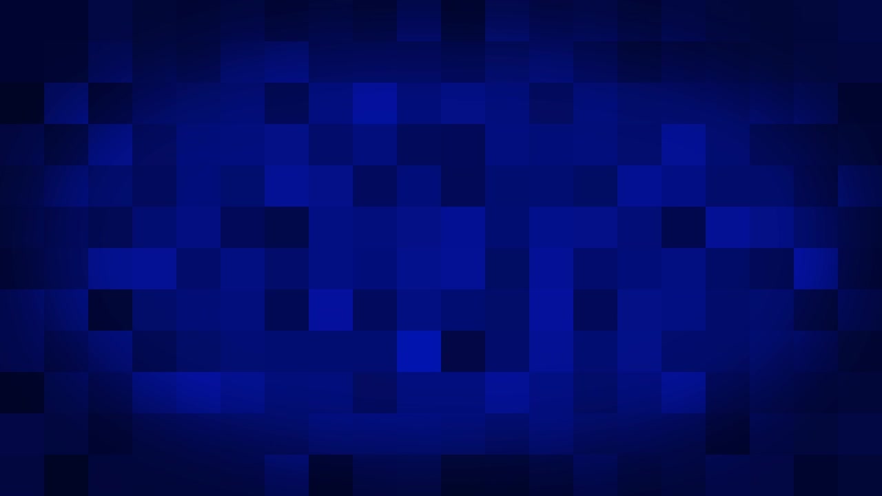 fondo abstracto de movimiento azul píxeles coloridos parpadeando y cambiando. fondo de animación brillando de azulejos de mosaico.