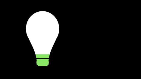 lamp filled with green colour