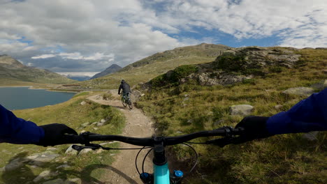 mountain biking adventure in the alps
