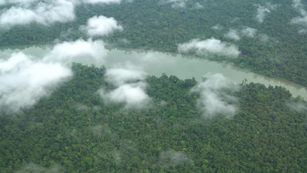 volando sobre el río, la selva y las nubes, provincia del golfo, papúa nueva guinea