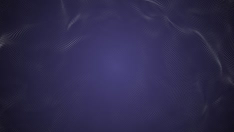 animación de filas de varios puntos que forman una cuadrícula que se mueve en movimiento hipnótico en un fondo azul. el concepto de color y movimiento es una imagen generada digitalmente. nadar las olas