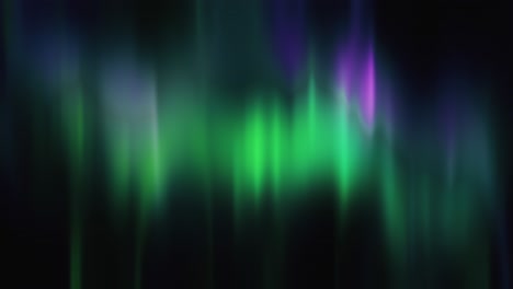 realista verde brillante y púrpura aurora boreal, luces del norte bucle sin costuras