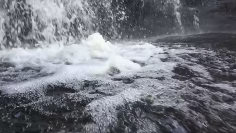 slow-motion waterfall at somersby falls, sydney, nsw, australia