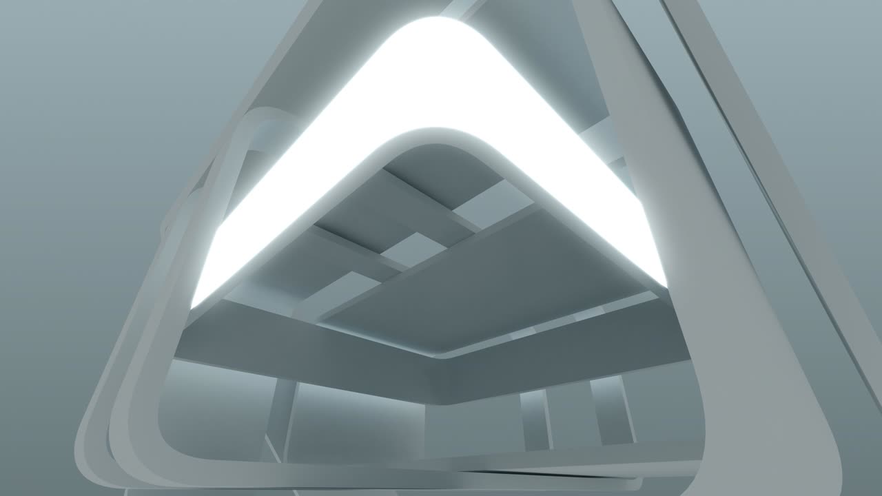 추상 무중력 건축 3d 요소