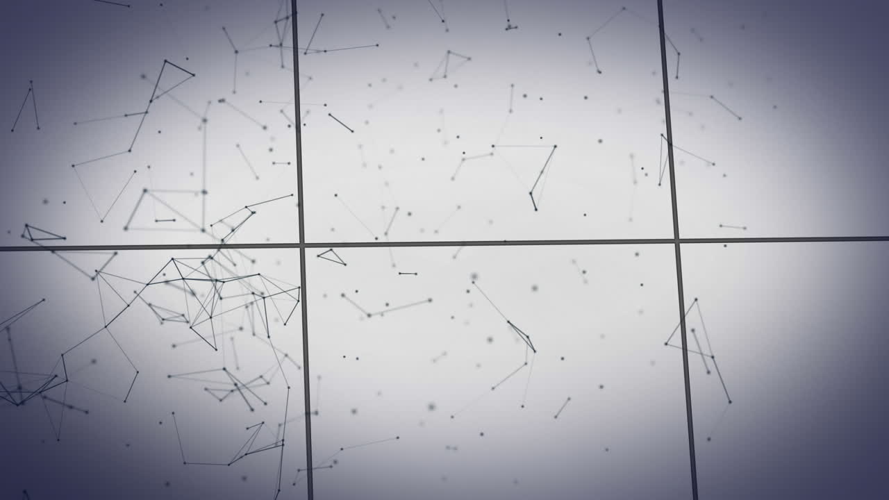 Black geometrics connexion on white background