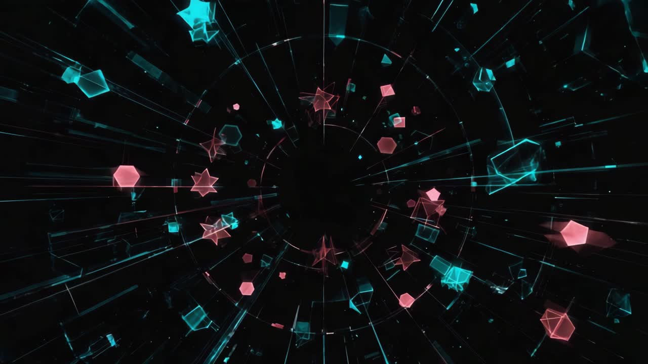 túnel geométrico abstracto