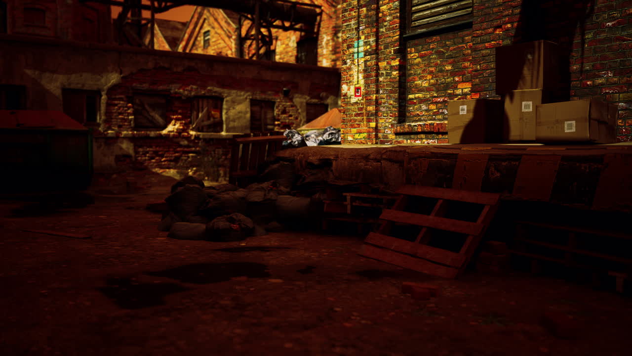 ⁇ 은 공장의 버려진 산업 건물