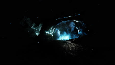 mysterious ice cave entrance