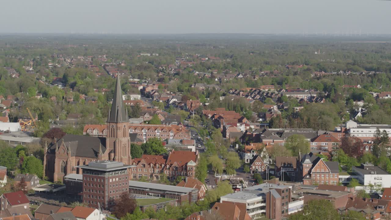 centro de la ciudad en el norte de alemania papenburg