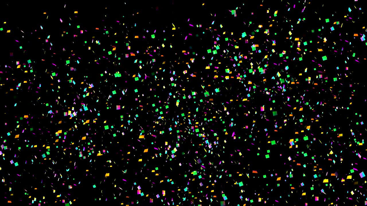 4k Confetti Explosions Alpha Matte Channel
