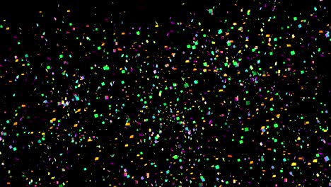 4k confetti explosions alpha matte channel