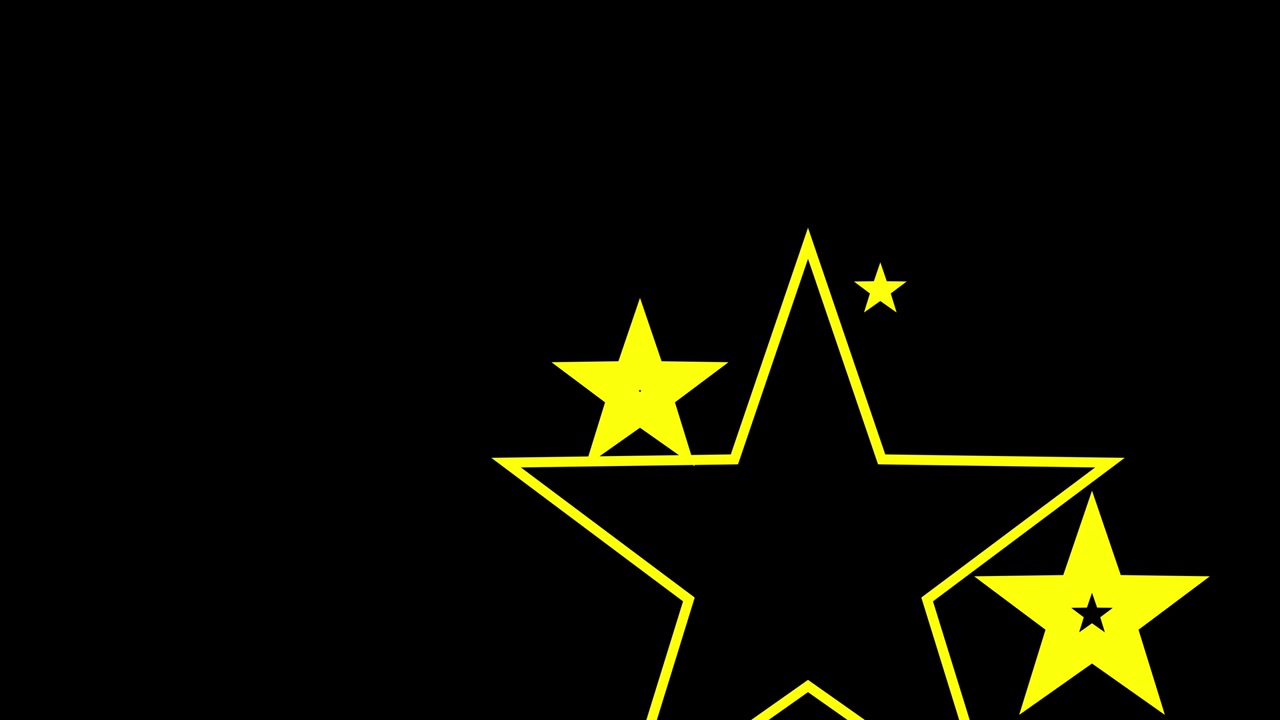 Shape animation star spreading motion graphics