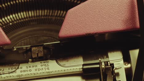 writing a novel with retro typewriter