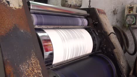 books are being printed through machines