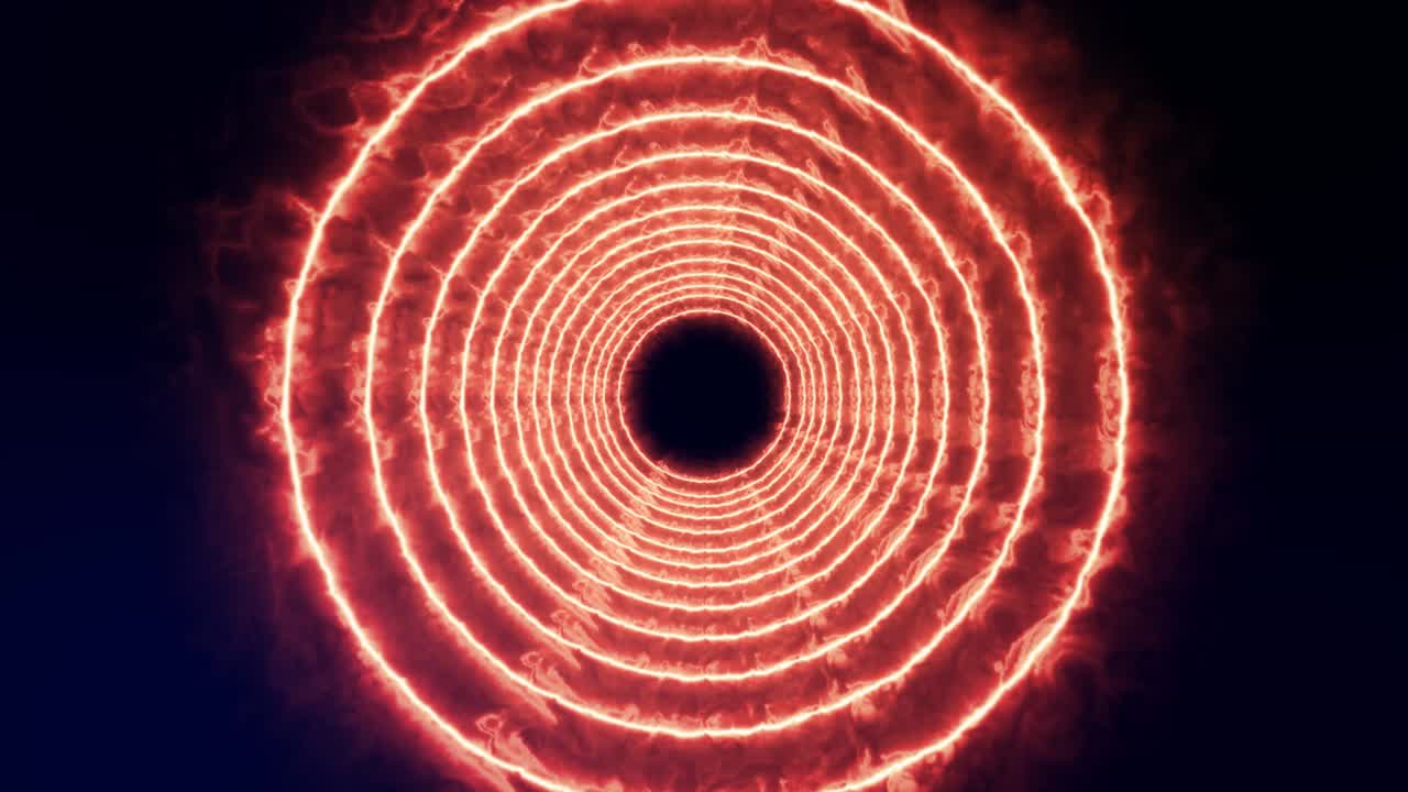 Animazione tunnel circolare 3D motion graphics.