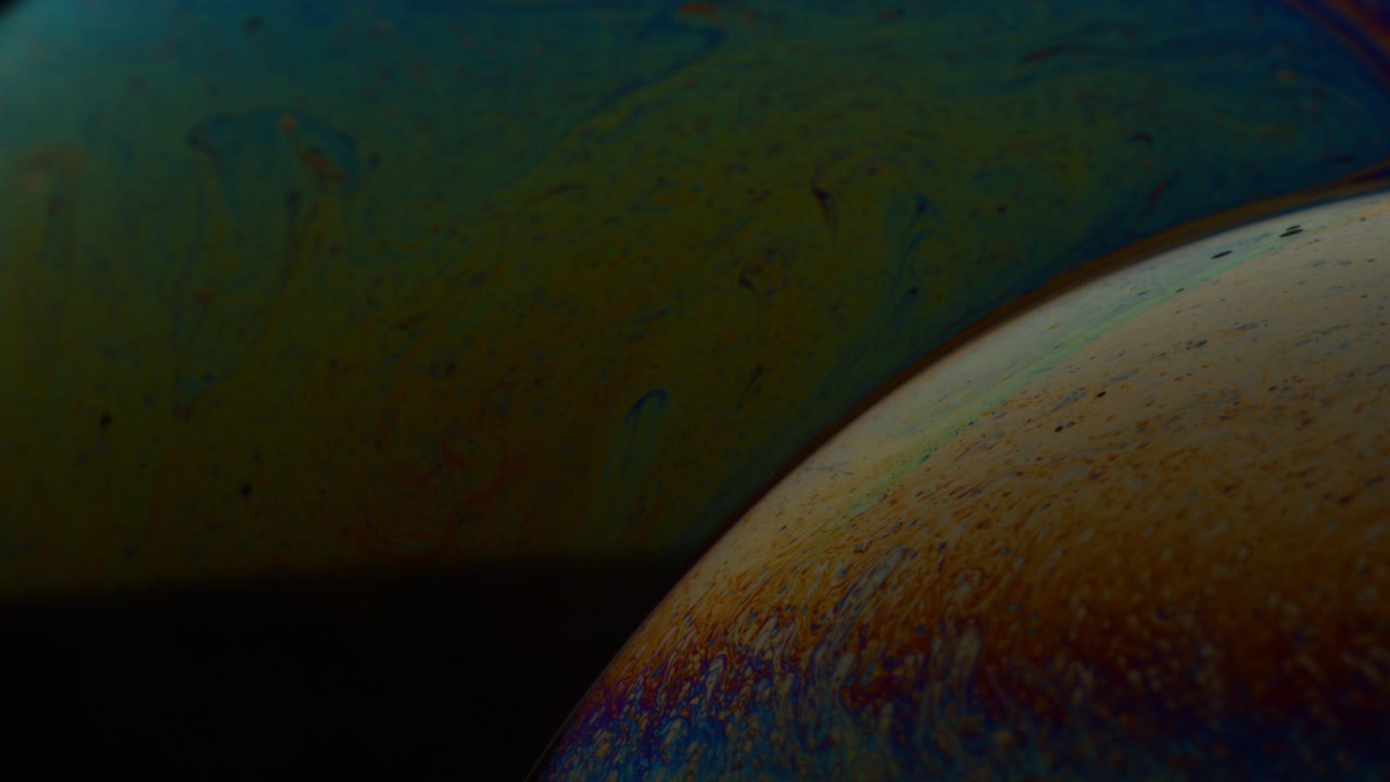 superficie de jabón sud creando una textura abstracta hermosa - disparo macro