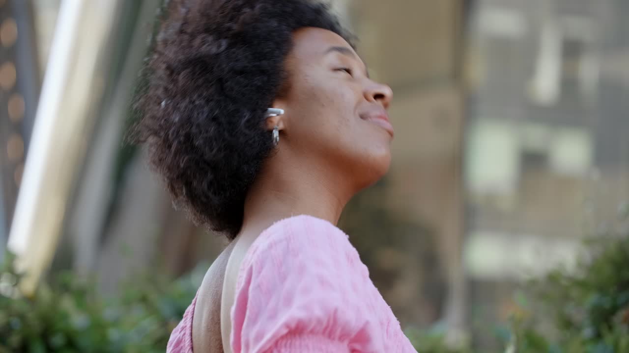 Woman in Pink Dress Outdoors