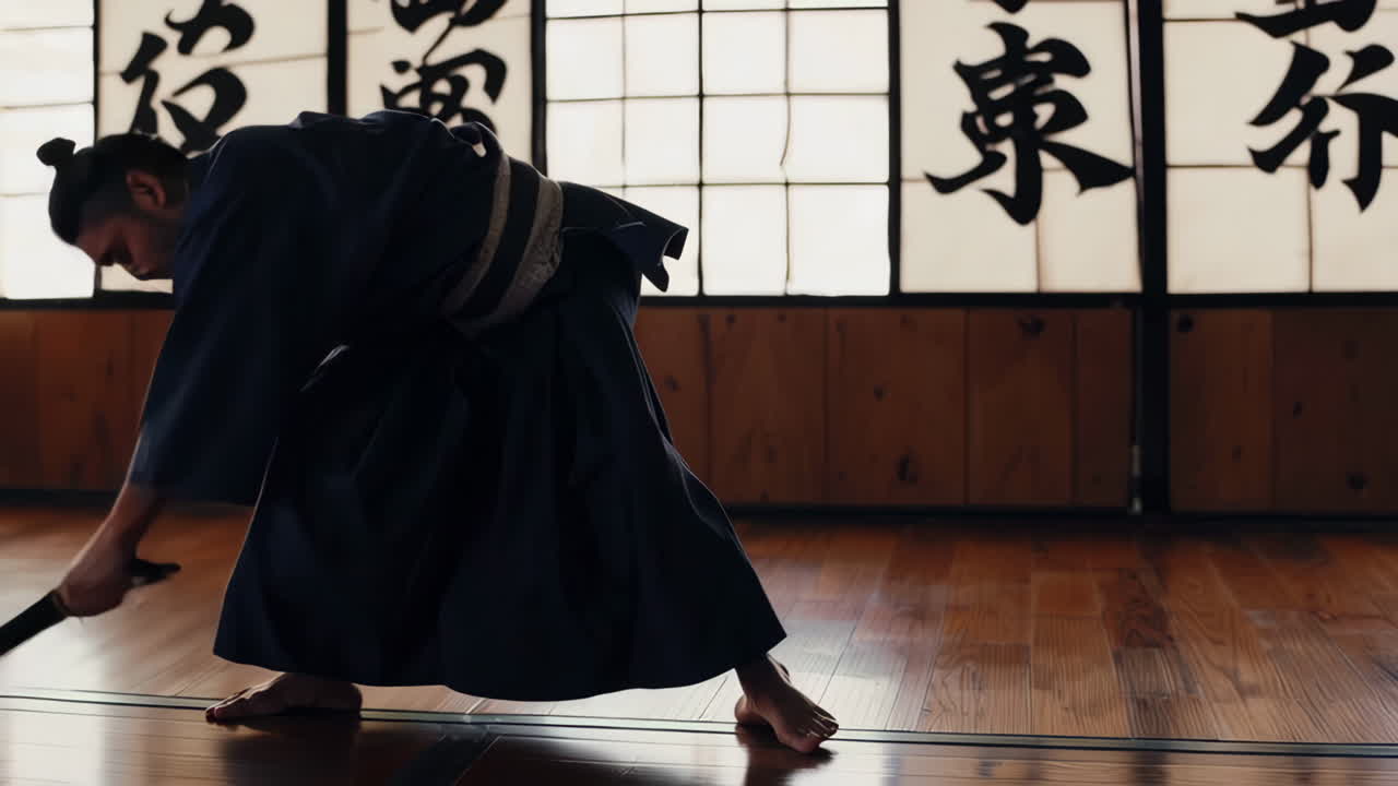 Kendo Training in a Traditional Japanese Dojo