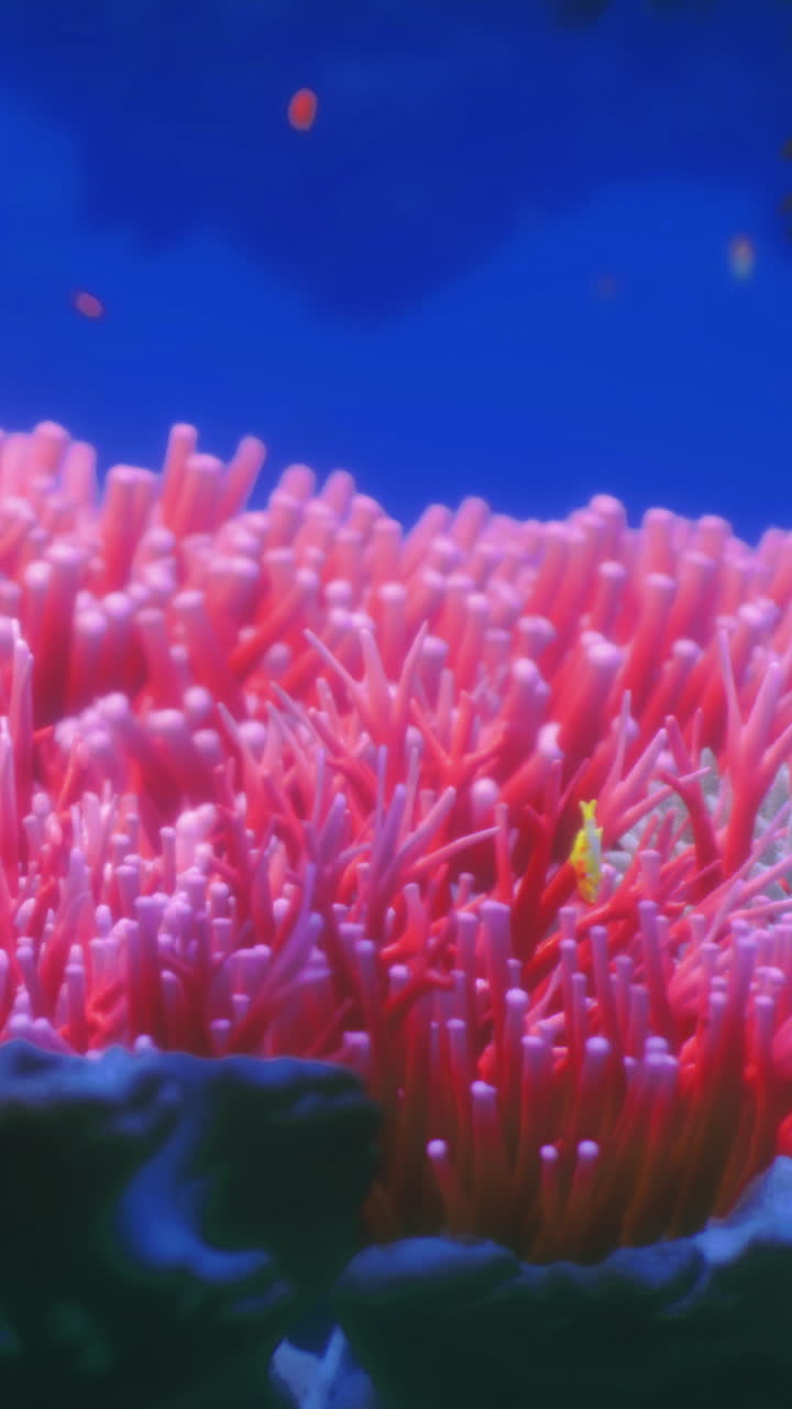 Barriera corallina colorata e brulicante di vita sotto acque cristalline