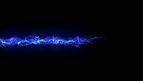 abstract blue particle trail