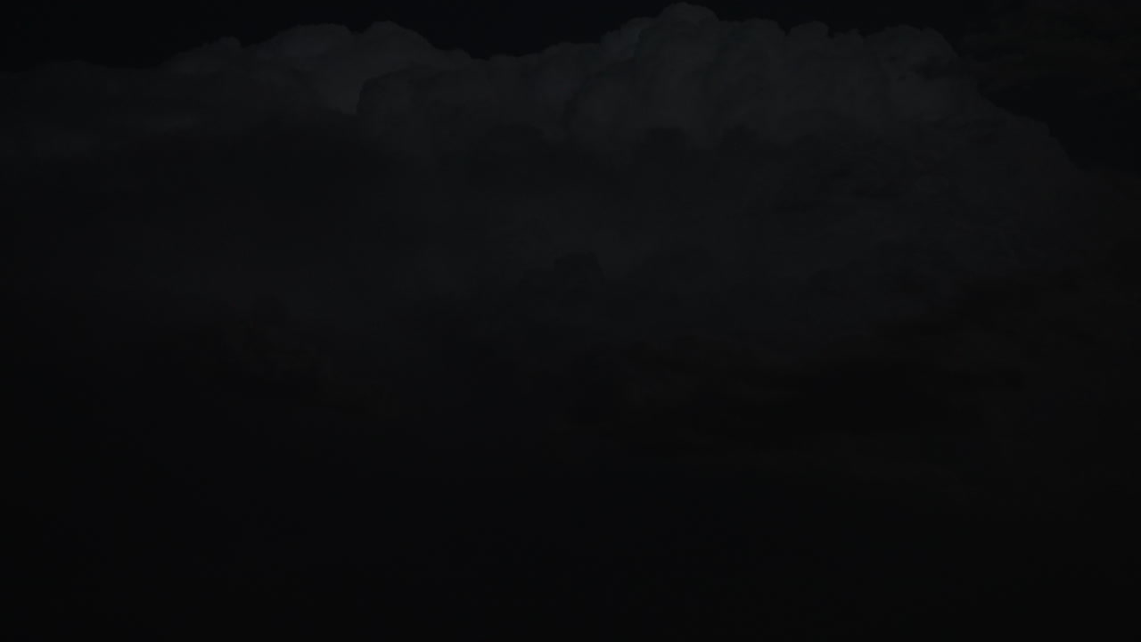 Dark clouds in the night sky