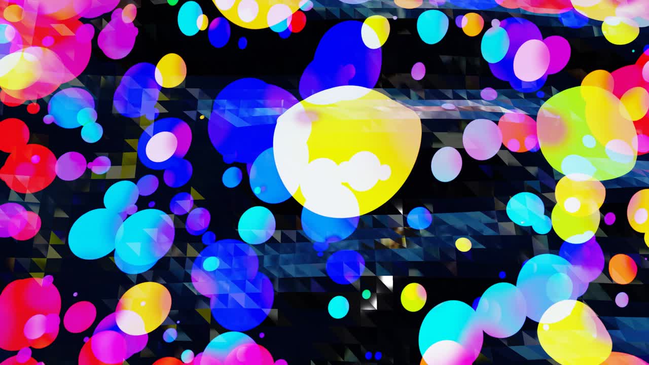 빛나는 반이는 표면의 추상적인 루프 된 배경은 무지개 색의 원과 함께 파란 투명한 액체처럼 4k의 색 gradient와 함께 아름다운 창조적 인 배경입니다.