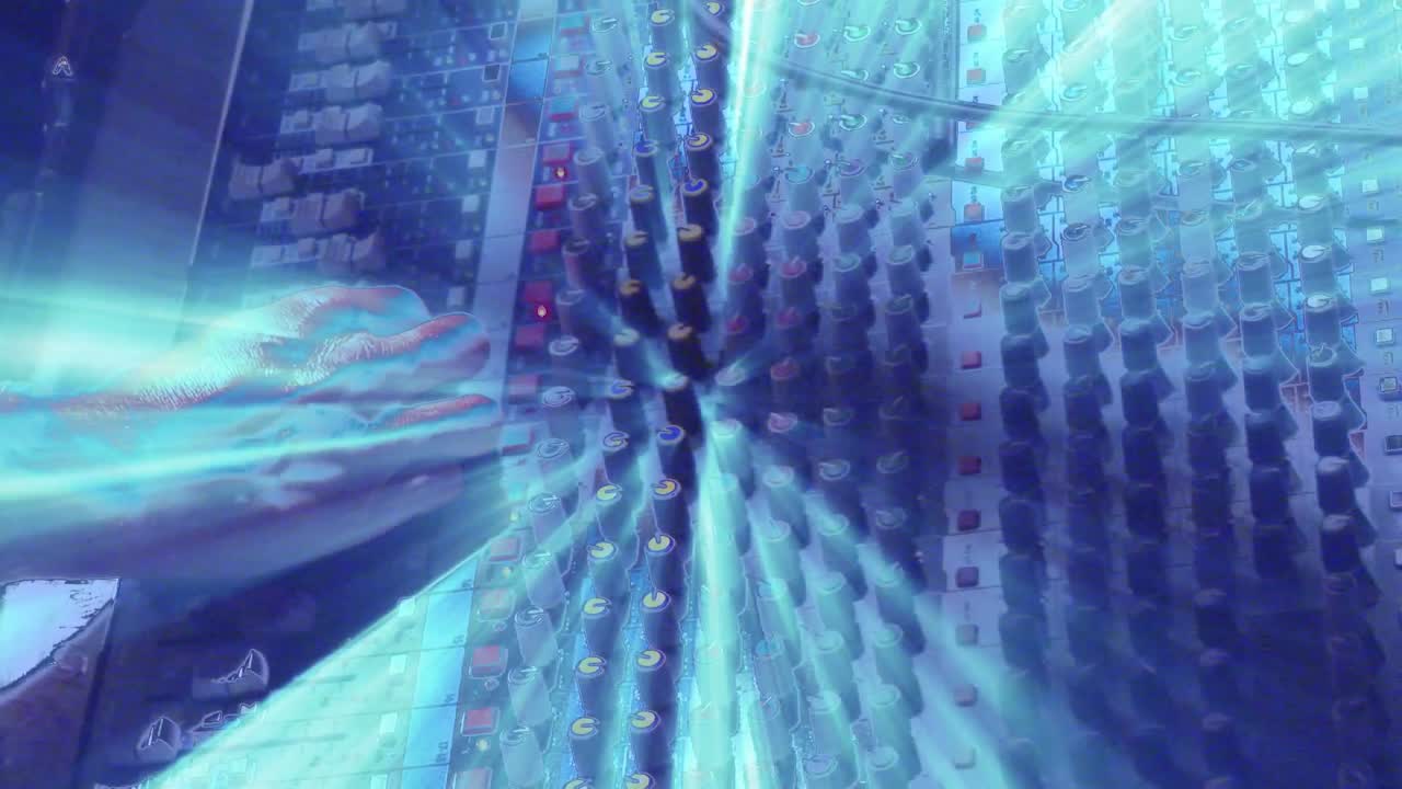 scrivania per mixare la musica.