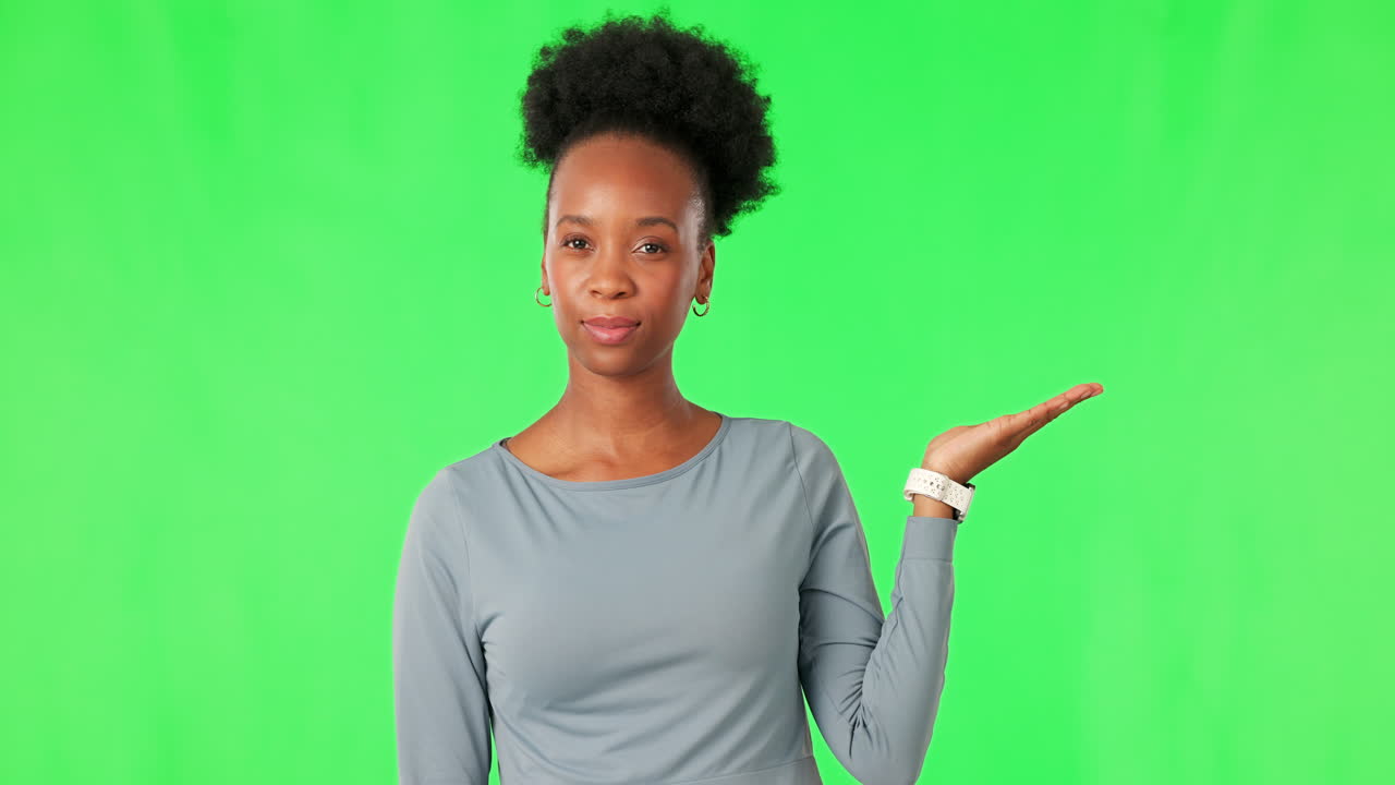 Decision, face and a black woman with a thumbs up