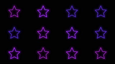 Neon-purple-retro-stars-pattern