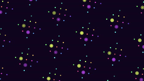 Colorful-dot-pattern-playful-and-randomized-design-on-a-black-background