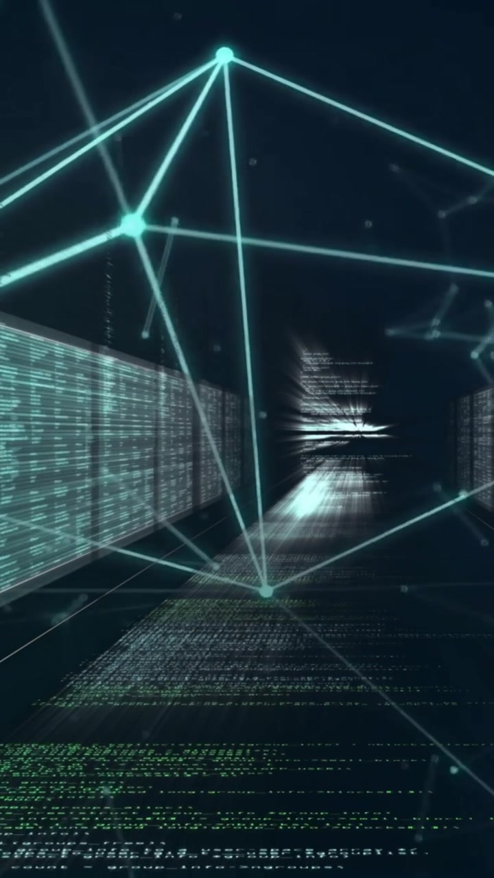 Animation of data processing over network of connections