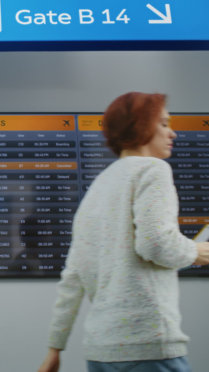 공항 출발 장면