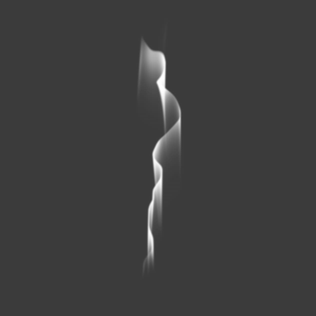 Abstract Wavy Smoke or Light on Dark Background