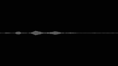 Ein-Einfacher-Schwarz-Weiß-Audio-Visualisierungseffekt