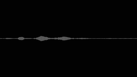 un simple efecto de visualización de audio en blanco y negro