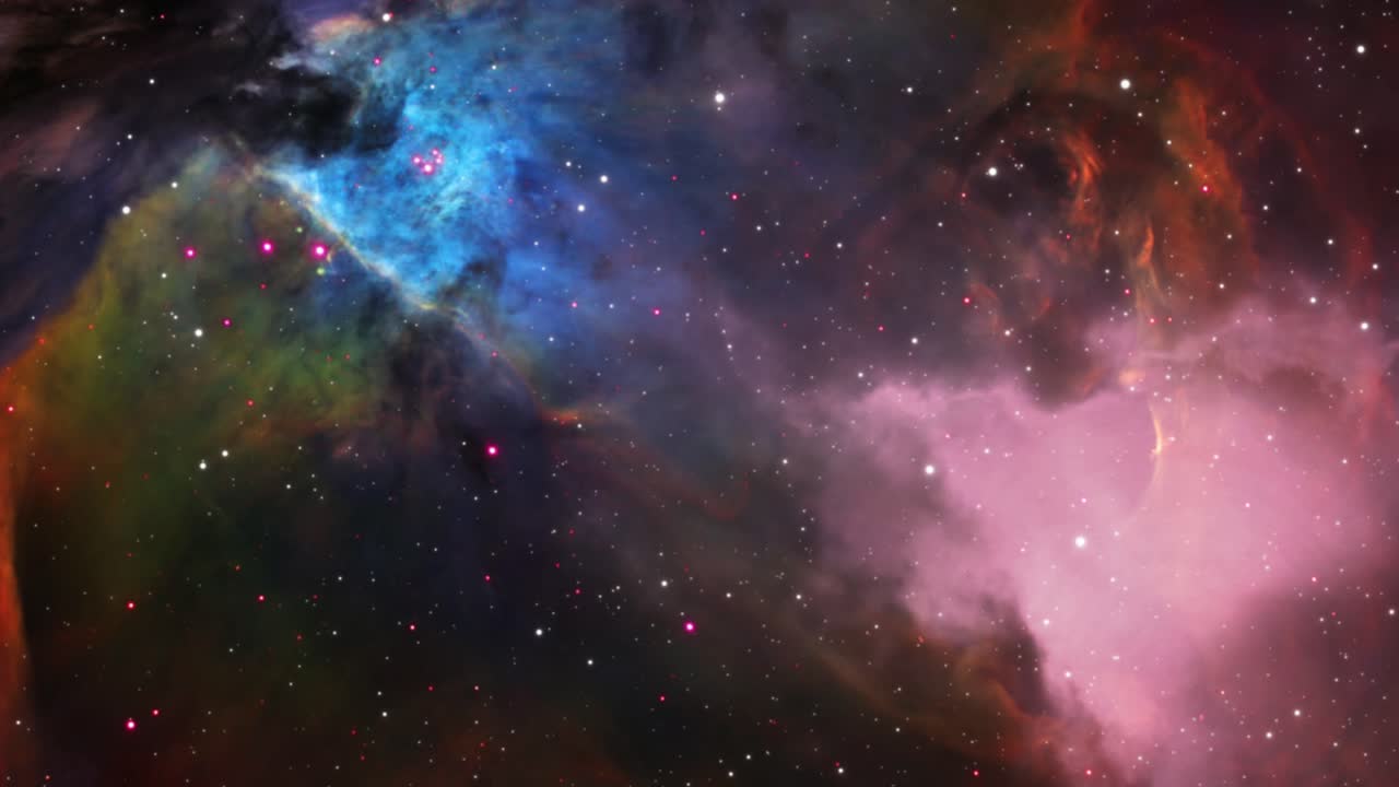 stelle sparse e nebulose nei fumetti