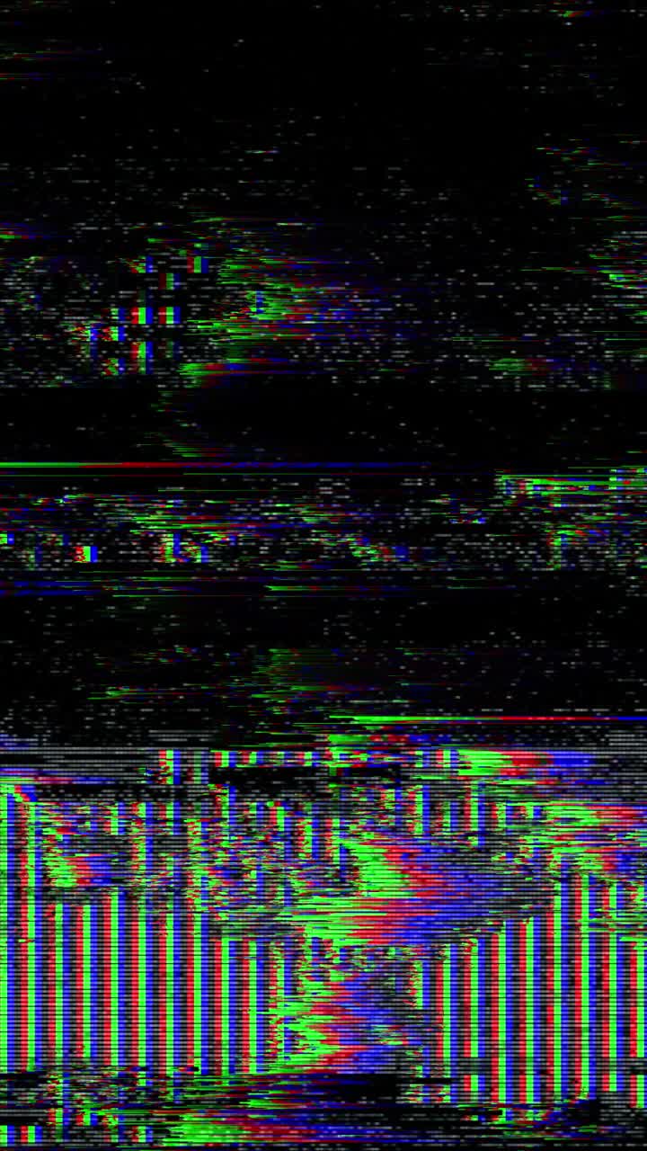 Rumore Glitch Digitale Astratto con Distorsione Colore RGB