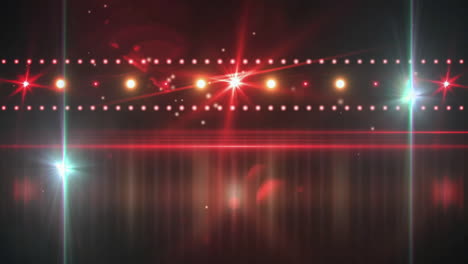 animación del escenario sobre puntos de luz