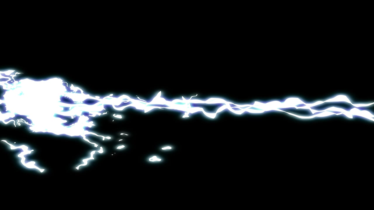 Electric shock beam animation motion graphics