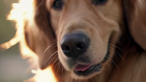 close-up of a golden retriever's fur