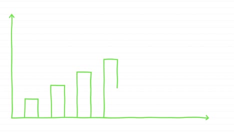 gráfico dibujado a mano gráfico infográfico gráfico verde