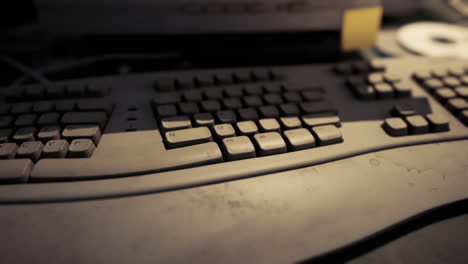 old dusty computer keyboard