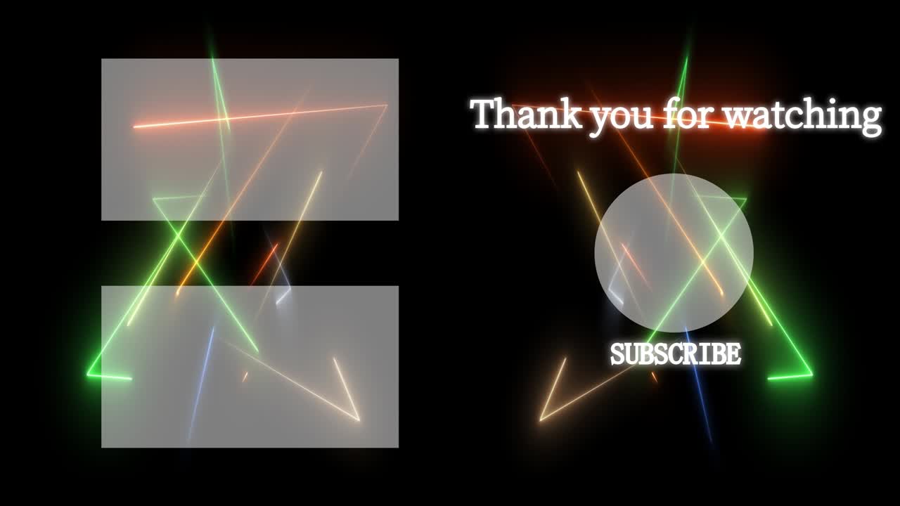 멋진 엔딩 카드 엔딩 스크린 모션 그래픽