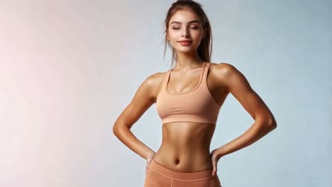 woman in sportswear posing