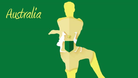 australia world cup 2014 animation with player