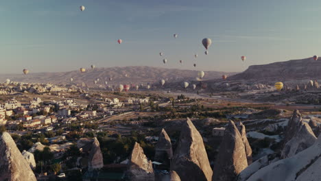 hot air balloons over cappadocia, turkey