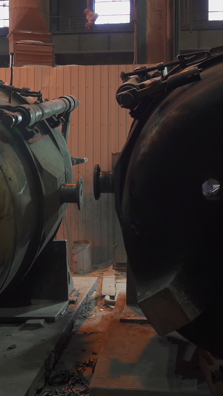 Large industrial machinery inside a factory