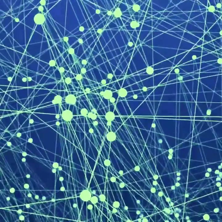 Dynamic Plexus Network Animation with Connecting Dots and Lines