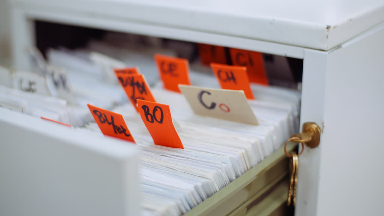 Female Doctor Looks For Personal Data In The File 10